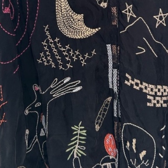 Johnny Was Biya Picassa heavily embroidered blouse NWT RARE - Picture 5 of 10